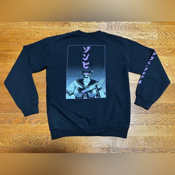 Zombie Makeout Club Poster Crewneck Sweatshirt (Small) - Picture 6 of 9